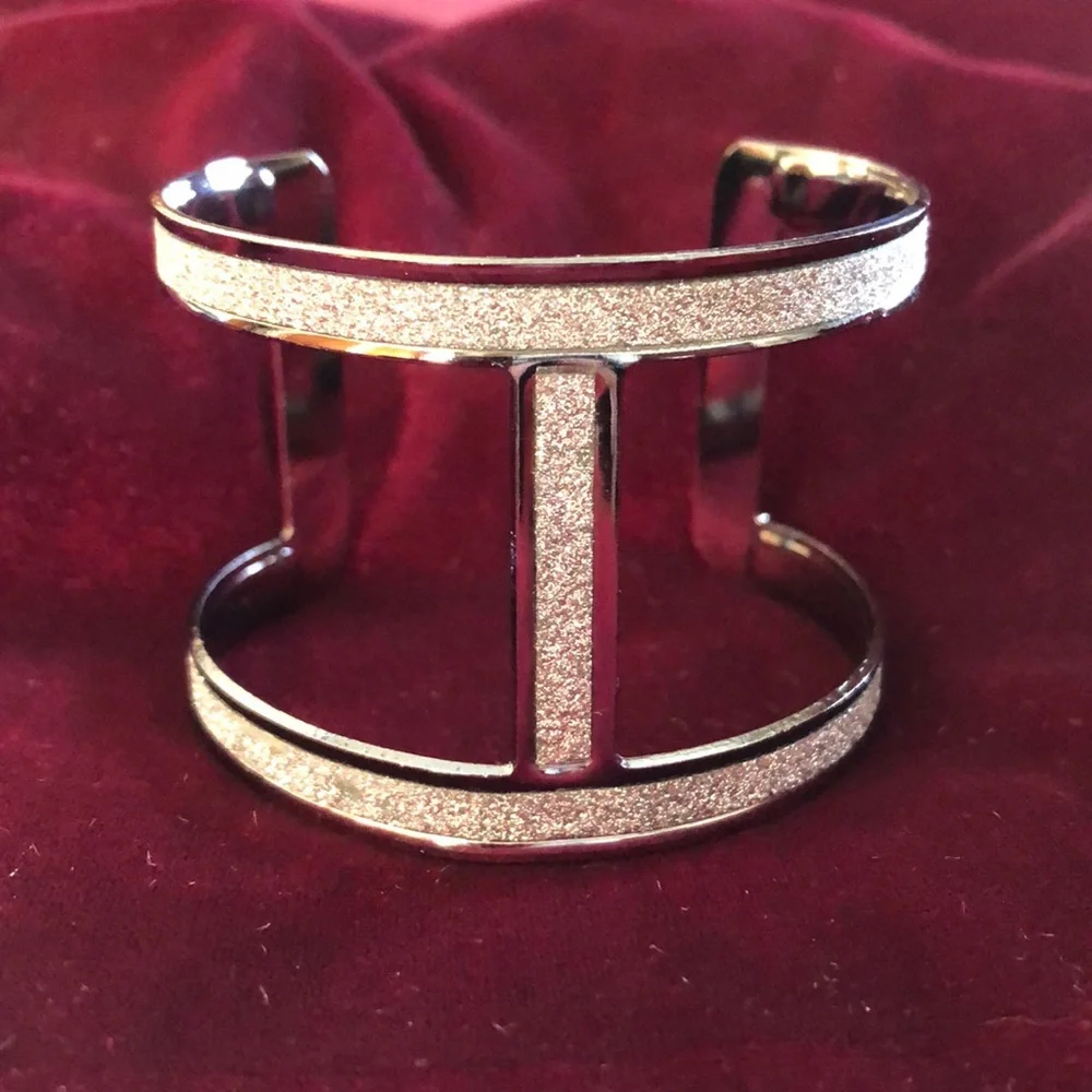 Silver cuff bracelet